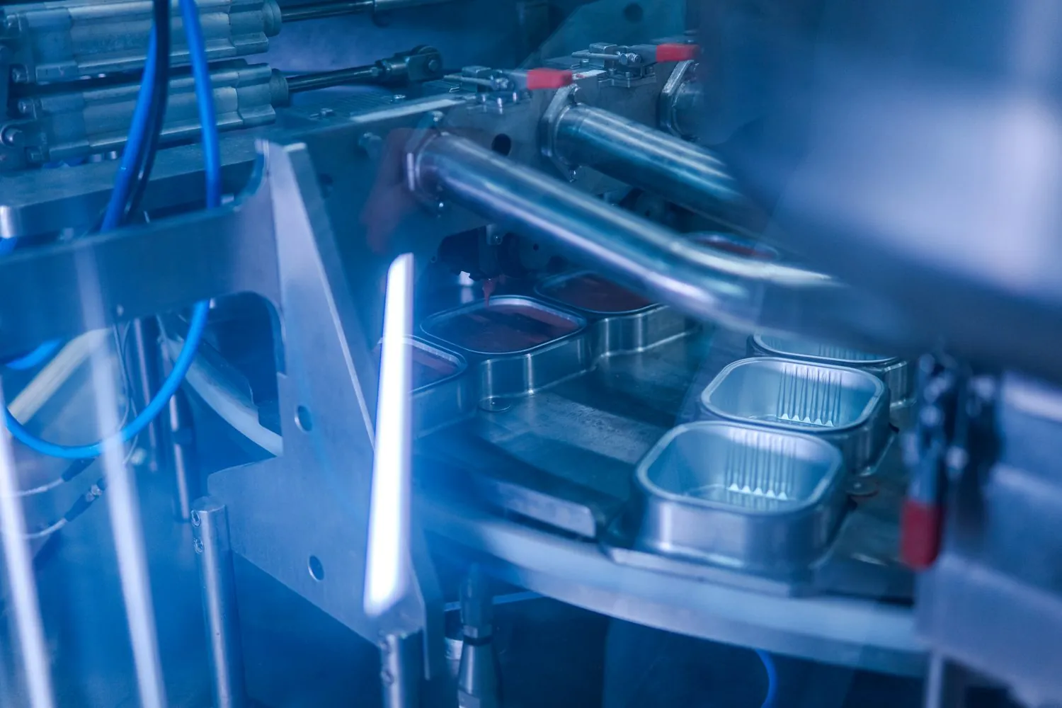 Modern pet food production line at Global Pet's Food